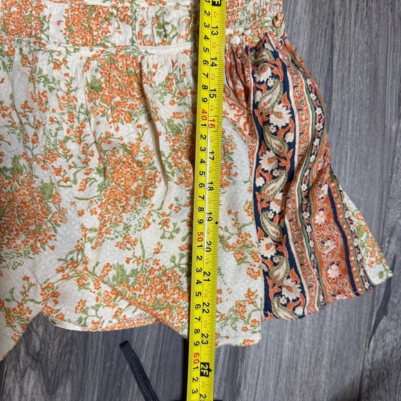 Free People Cream Romper with Orange Floral Print - Picture 5 of 5